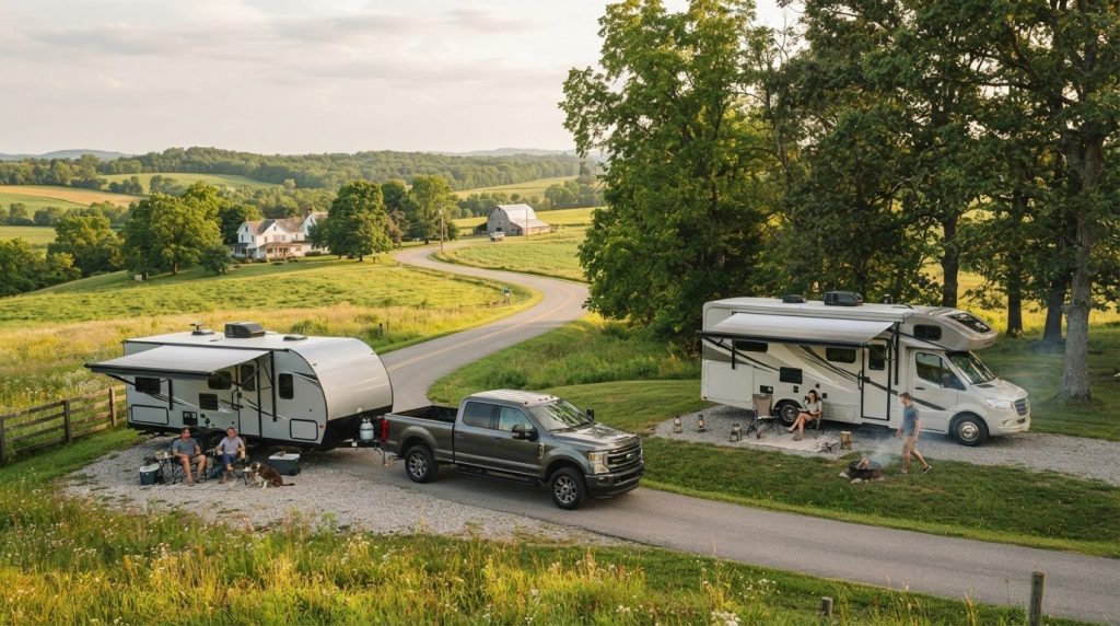 Travel Trailer or Motorhome: Compare Rental Costs and Trip Fit